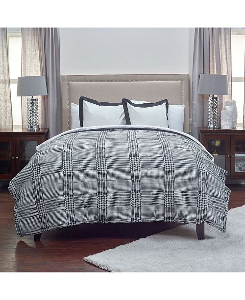 Riztex Usa Houndstooth King 3 Piece Comforter Set Reviews Bed In A Bag Bed Bath Macy S