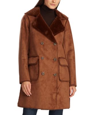 ralph lauren shearling coat