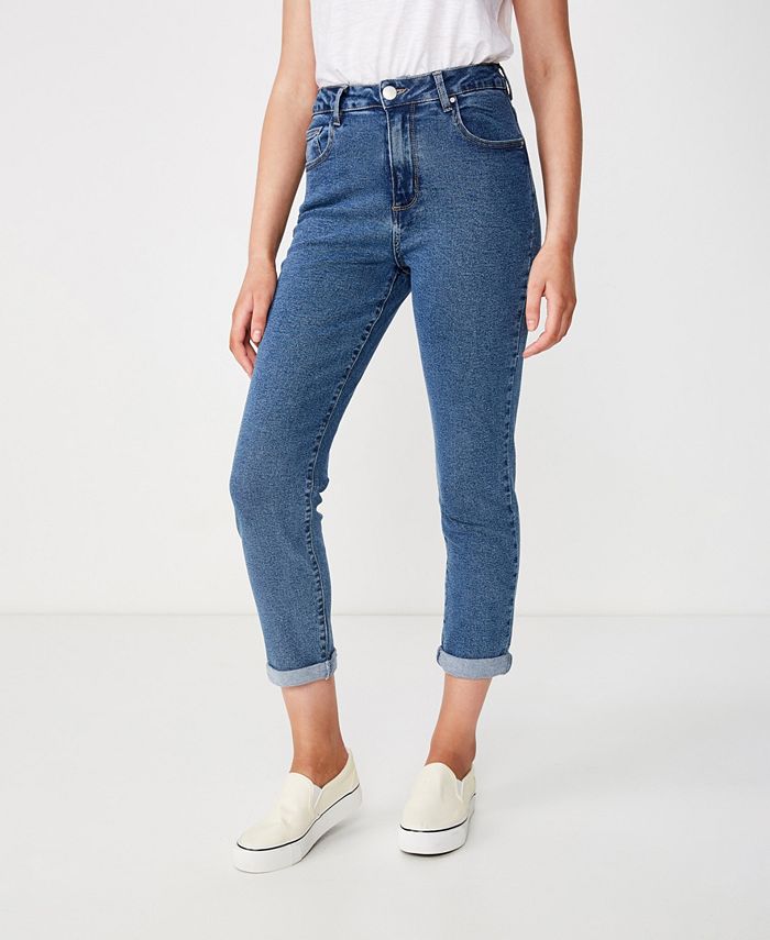 COTTON ON Stretch Mom Jean & Reviews - Jeans - Women - Macy's