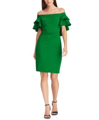 ralph lauren tiered overlay dress