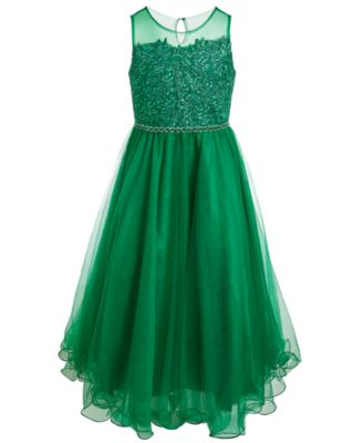 macys green gown