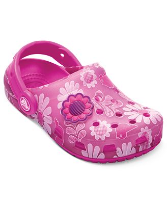 Crocs Kids Shoes, Girls or Little Girls Crocs Chameleons Floral Clogs ...