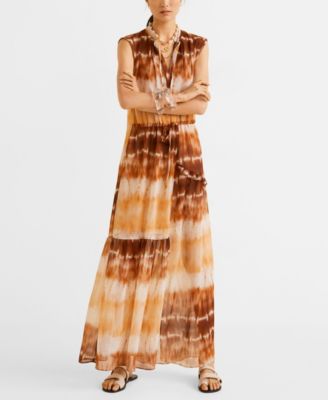 mango tie dye print dress