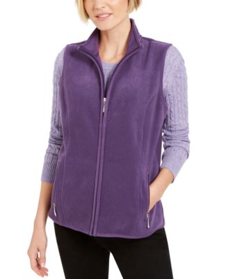 karen scott zero proof fleece jacket