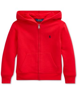 ralph lauren red zip hoodie