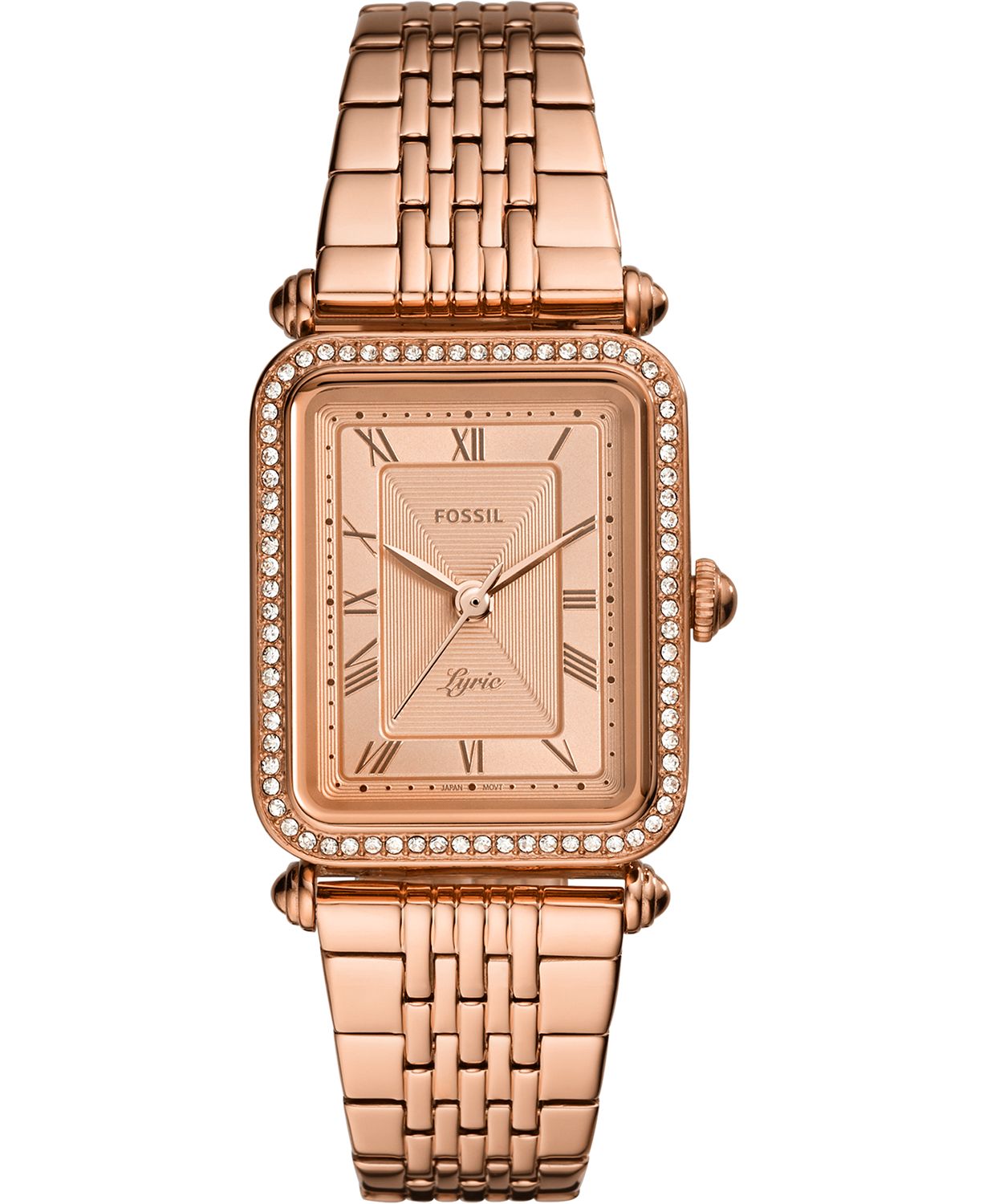 Women's Lyric Rose Gold-Tone Stainless Steel Bracelet Watch 23x28mm