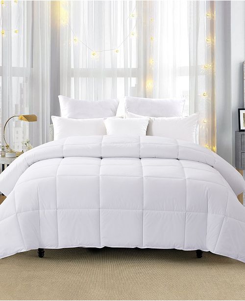 Unikome 600 Fill Power 75 White Down Year Round Comforter Size Twin Reviews Comforters Fashion Bed Bath Macy S