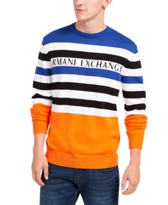 armani exchange blue sweater