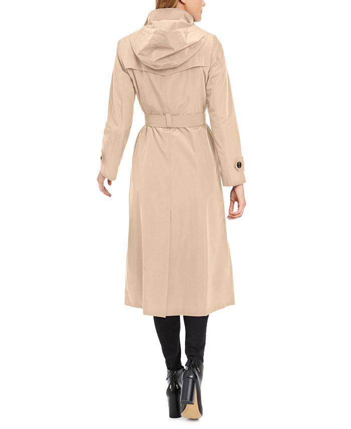 London Fog Petite Hooded Water-Resistant Raincoat & Reviews - Coats ...