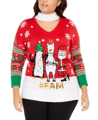 macys plus size christmas sweater
