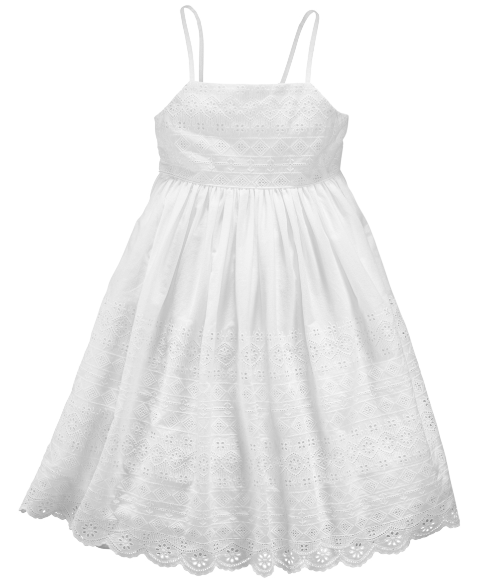 Kids Dress, Girls Spring Eyelet Dress   Kids Girls 7 16