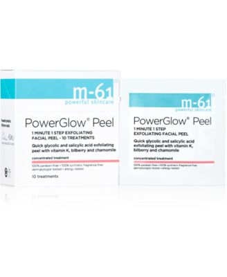 отшелушивающий пилинг для лица m-61 by Bluemercury PowerGlow Peel 1 минута, 1 этап, 10 процедур