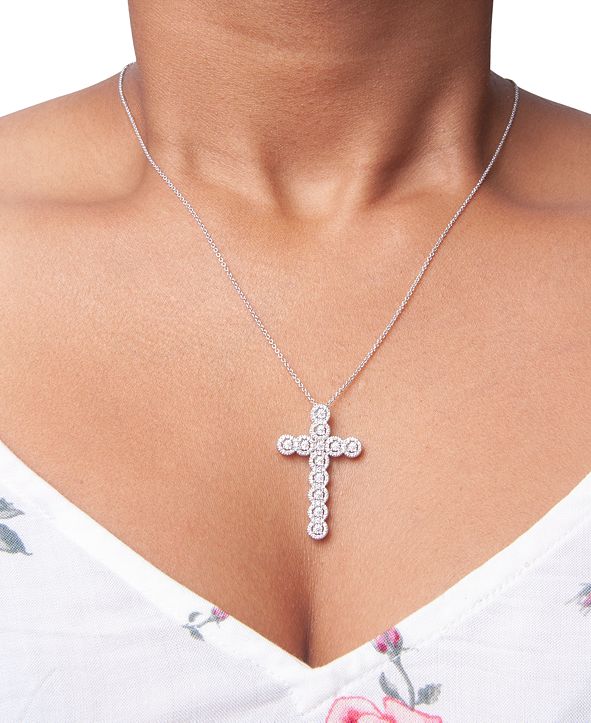 silver necklace macy's