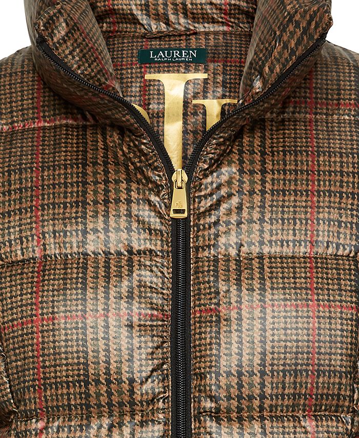 ralph lauren plaid coat women