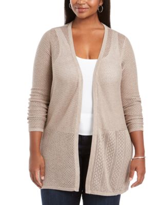 macys plus size cardigan sweaters