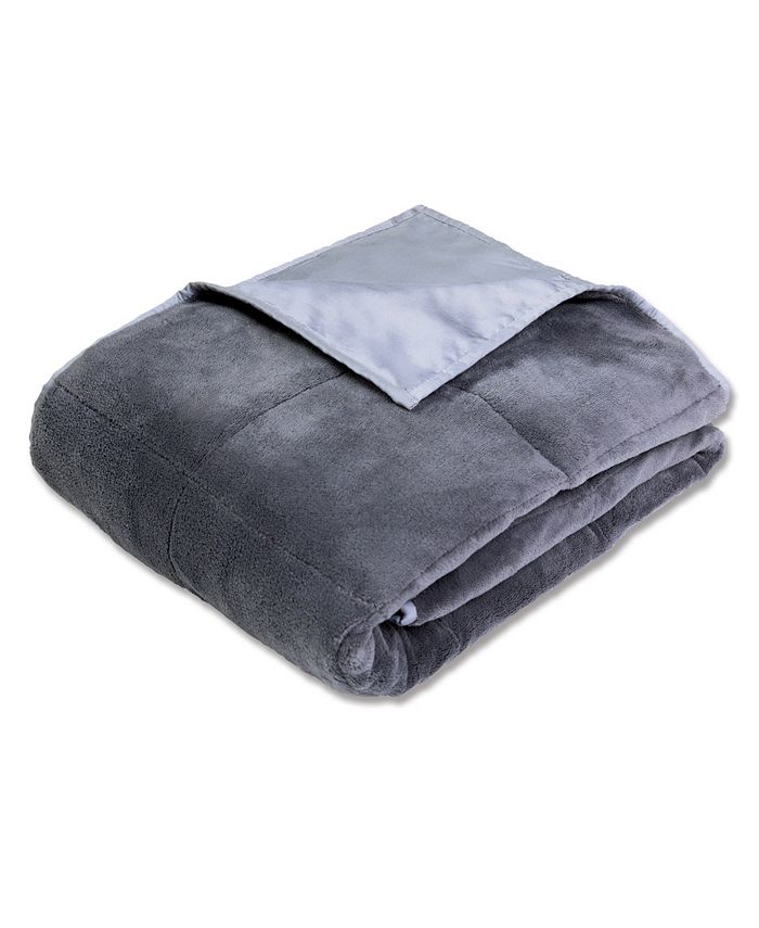Sharper Image Calming Comfort Reversible Cooling 12lb Weighted Blanket