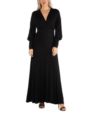 maxi party dress with sleeves