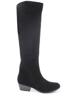 macy's black suede boots