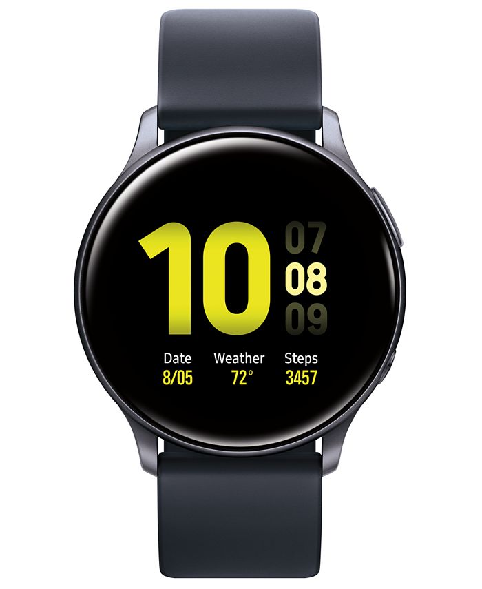 Samsung Galaxy Active 2 Black Silicone Strap Touchscreen Smart Watch 40mm Reviews Macy S The galaxy watch active2 can handle indoor and outdoor activities, even in rough conditions. galaxy active 2 black silicone strap touchscreen smart watch 40mm