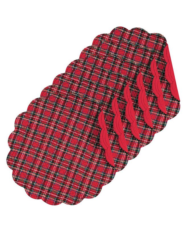 C&F Home Plaid Round Placemat, Set of 6 & Reviews Table Linens