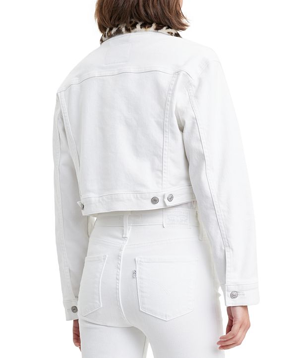 Levi's Women's Limited Cropped Denim Trucker Jacket