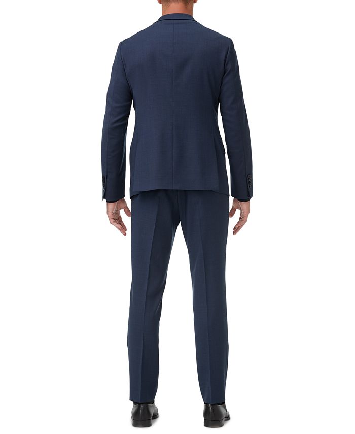 AX Armani Exchange Armani Exchange Men's ModernFit Navy Birdseye Suit