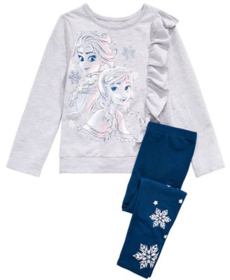 girls snowflake leggings