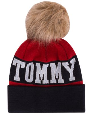 tommy hilfiger pom pom hat