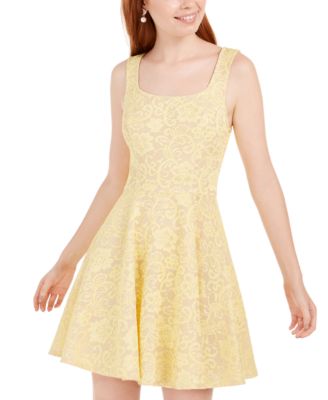 yellow dresses for juniors