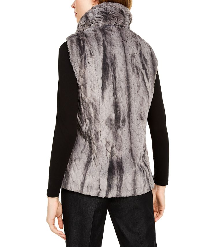 Calvin Klein Marled FauxFur Vest & Reviews Sweaters Women Macy's
