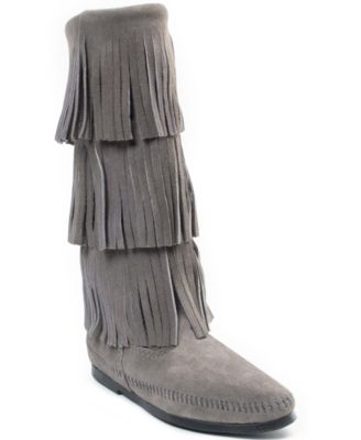 minnetonka fringe boots sale