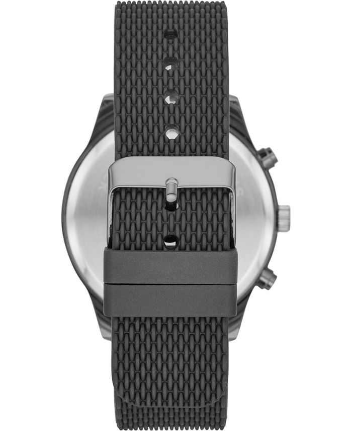 Folio Men's Black Silicone Strap Watch 46mm Box Set & Reviews - Watches ...