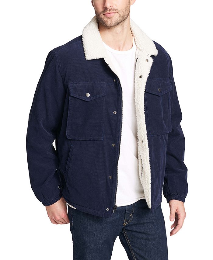 Levi's Men's Fleece-Lined Corduroy Trucker Jacket & Reviews - Coats ...