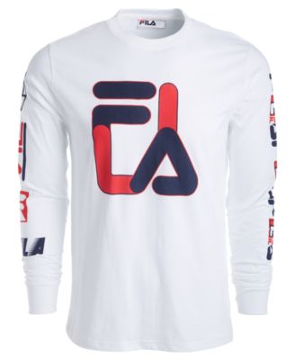 Fila Men's Long-Sleeve Logo T-Shirt 