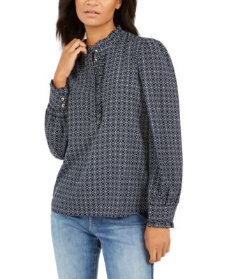 macy's tommy hilfiger blouses