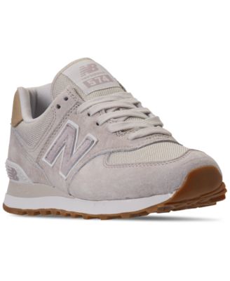 women's 574 rose gold casual sneakers from finish line