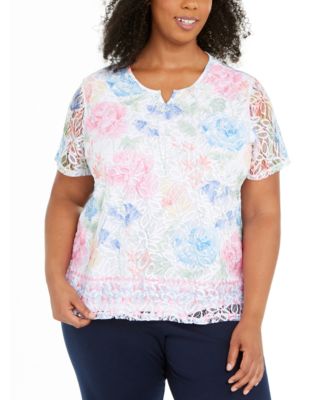 alfred dunner plus size tops