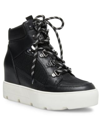 Madden Girl Negan Lace-Up Hiker Wedge 