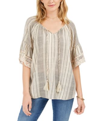 macys peasant tops