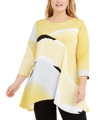 macys alfani tunic tops