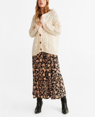 mango chunky cardigan