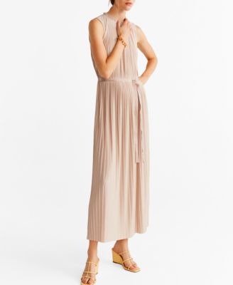 pleated dress mango