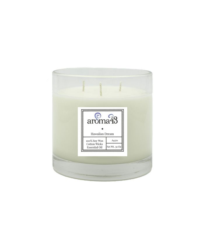 Aroma43 Hawaiian Dream Large 3 Wick Luxury Candle Reviews Scented Candles Home Decor Macy S