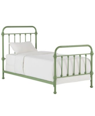 Антикварная металлическая кровать iNSPIRE Q Calvados с двумя односпальными кроватями зеленого цвета