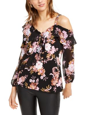 macys cold shoulder blouses