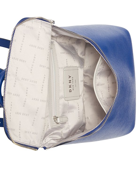 DKNY Bryant Park Leather Top Zip Backpack, Created for Macy's & Reviews