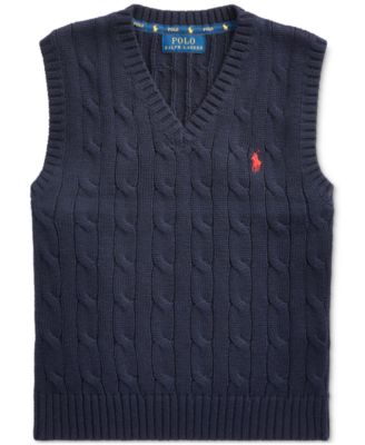 polo knit vest