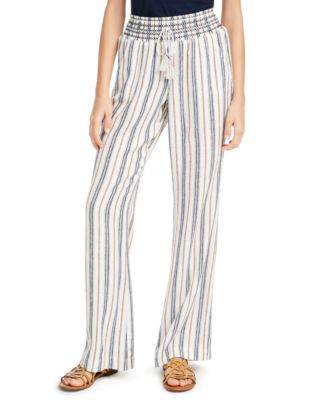striped soft pants