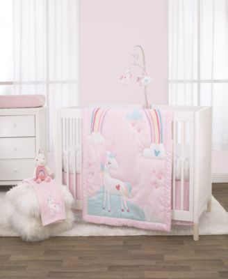 unicorn crib sheet set