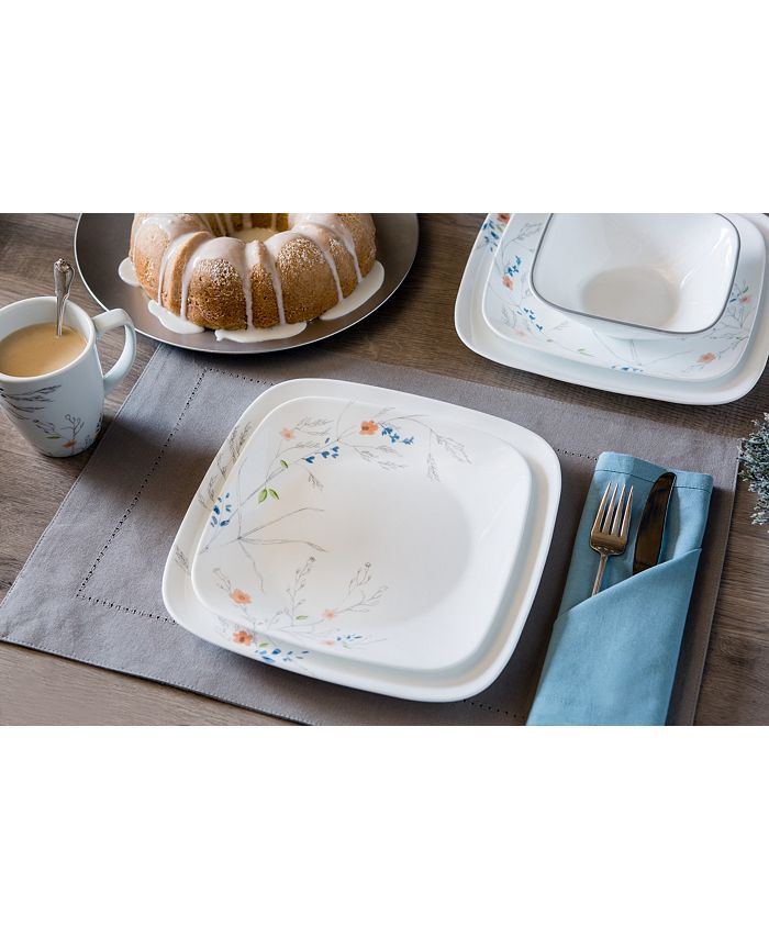 Corelle Boutique Adlyn Square 16Piece Dinnerware Set & Reviews